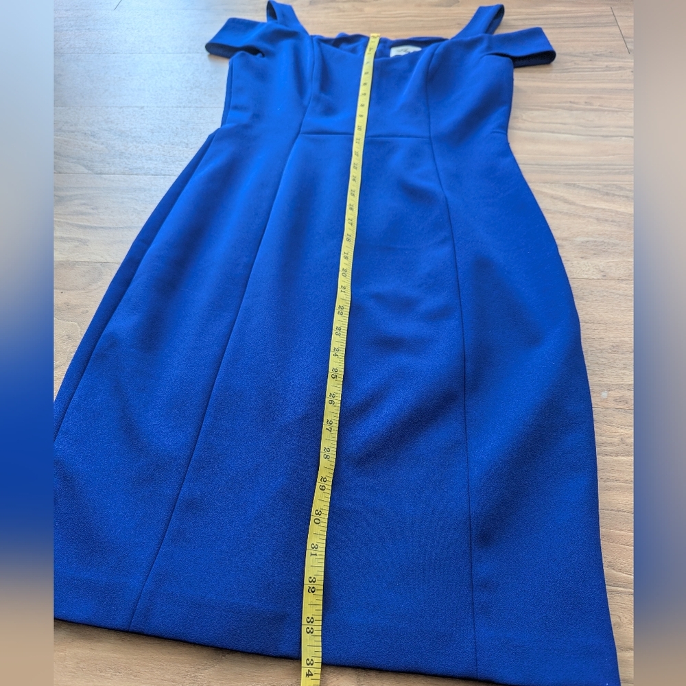 Blue Midi Cocktail Dress - Picture 8 of 8